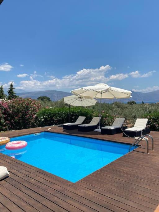 Georges Villa Galaxidi, Family, Pool And Garden מראה חיצוני תמונה